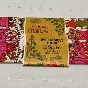 Christmas Crinkle Wrap One Continuous Length